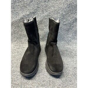 Bos. & Co. Black Suede Boots with Faux Fur Liner Size 36 MSRP $199.95